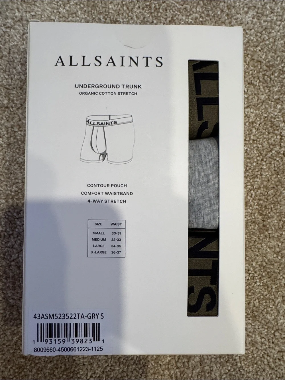 All Saints Men’s 3 Pack Underground Trunk
